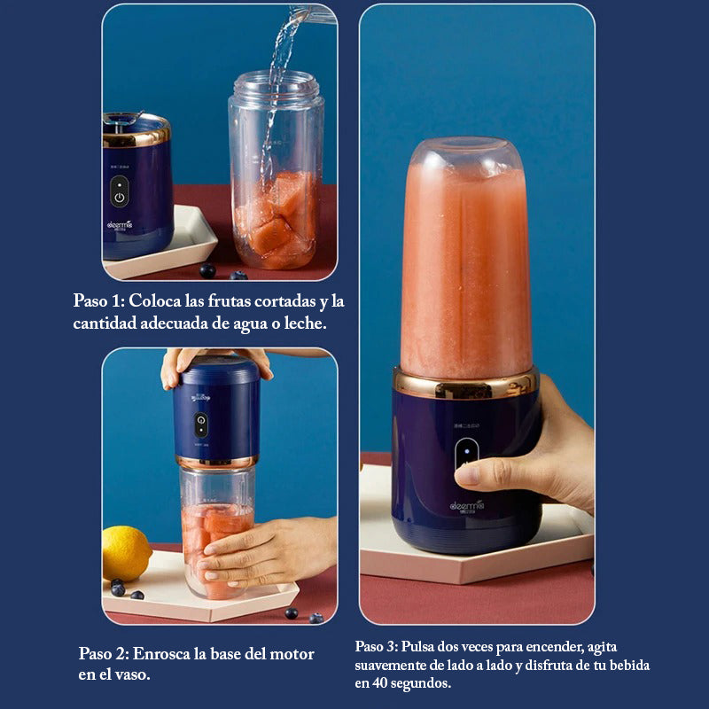 Licuadora portátil eléctrica de frutas – Mini exprimidora personal