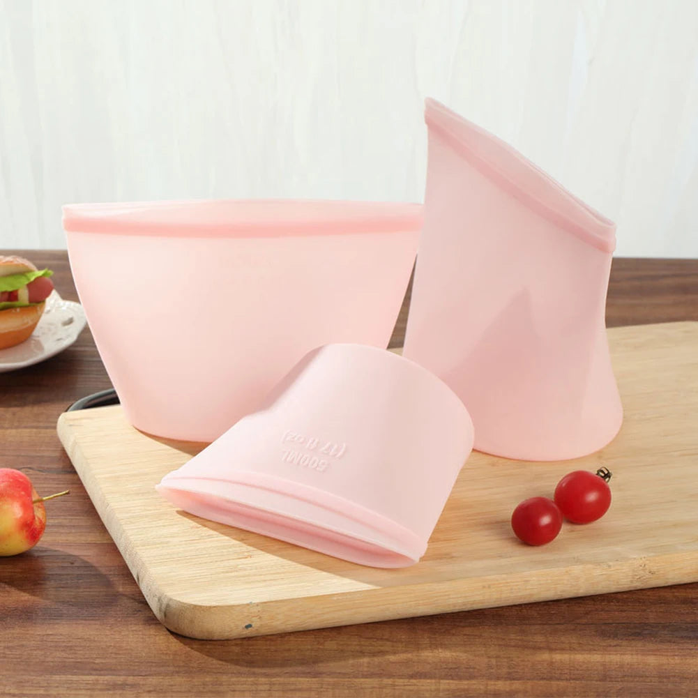 Bolsas Reutilizables de Silicona para Alimentos