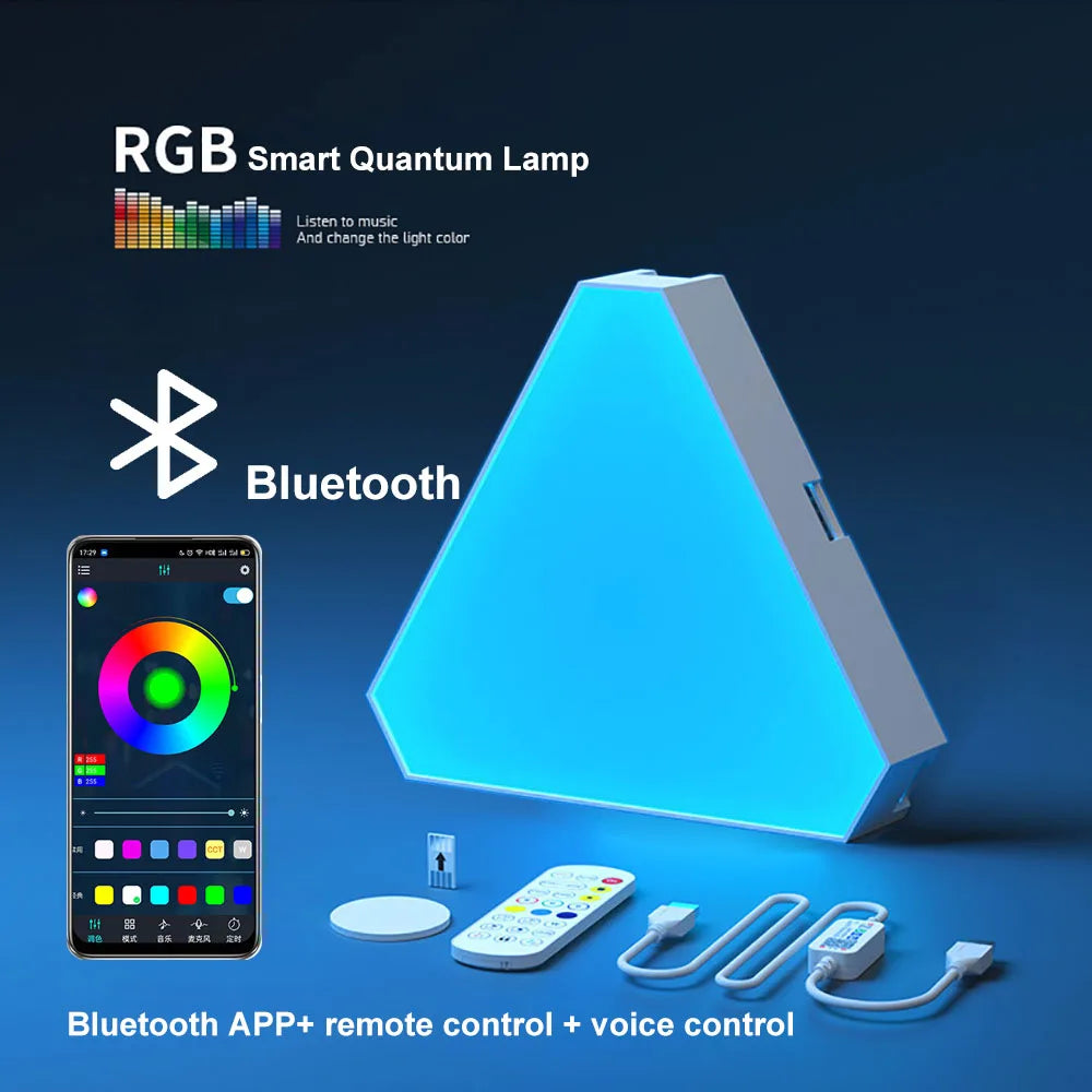 Lámpara Cuántica LED RGB de Pared