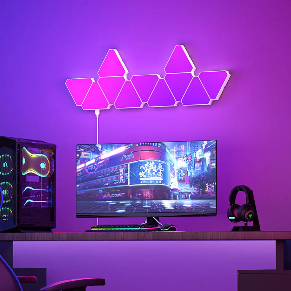 Lámpara Cuántica LED RGB de Pared