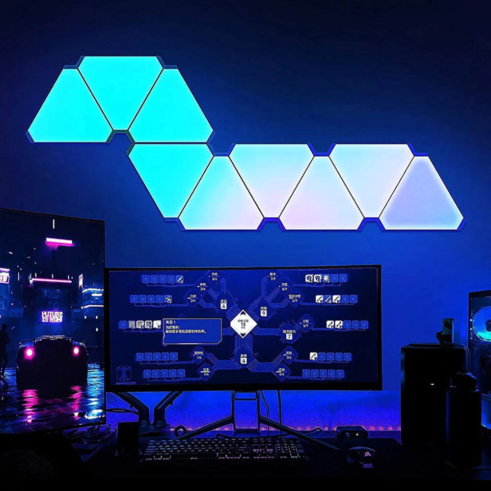 Lámpara Cuántica LED RGB de Pared