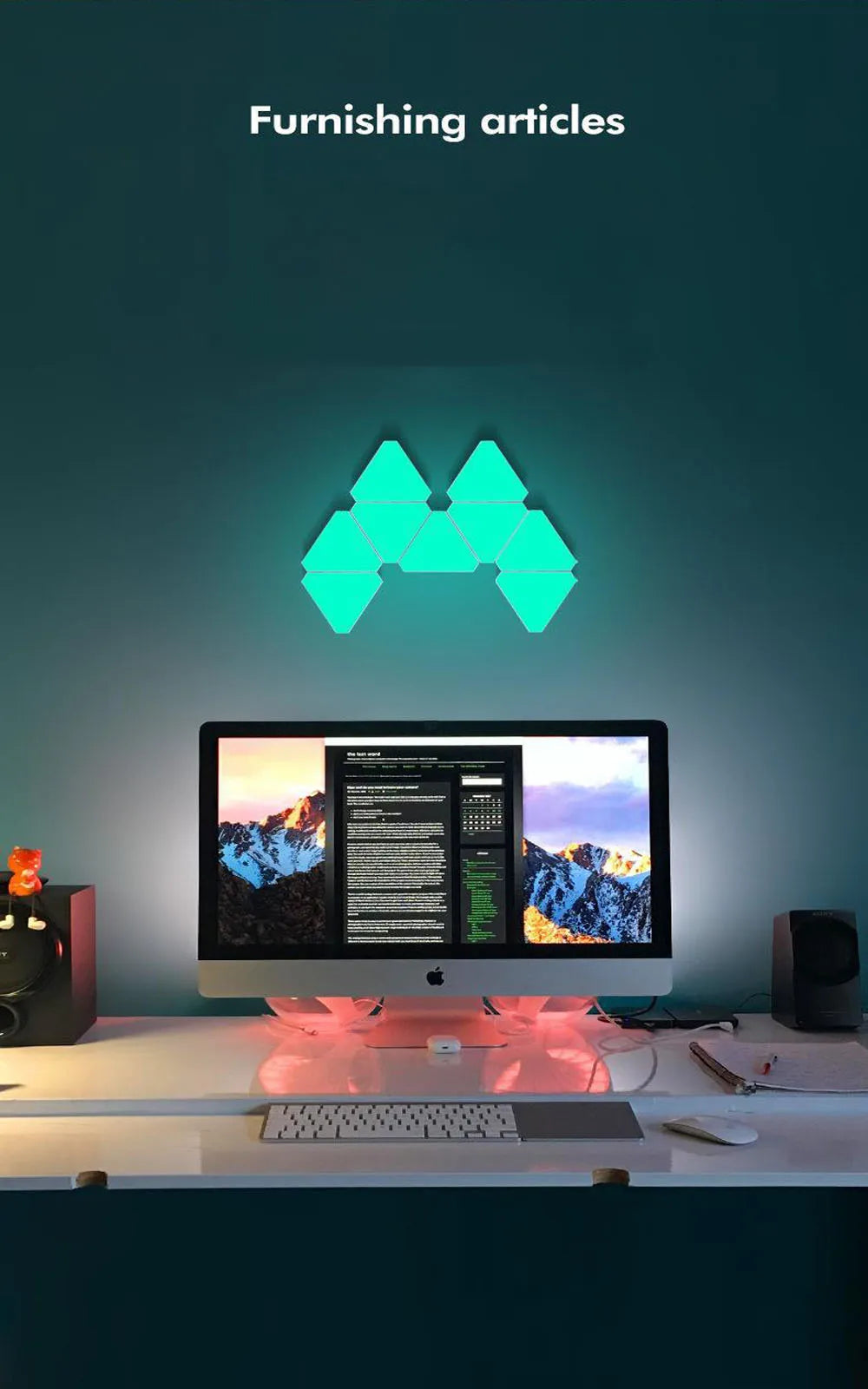 Lámpara Cuántica LED RGB de Pared