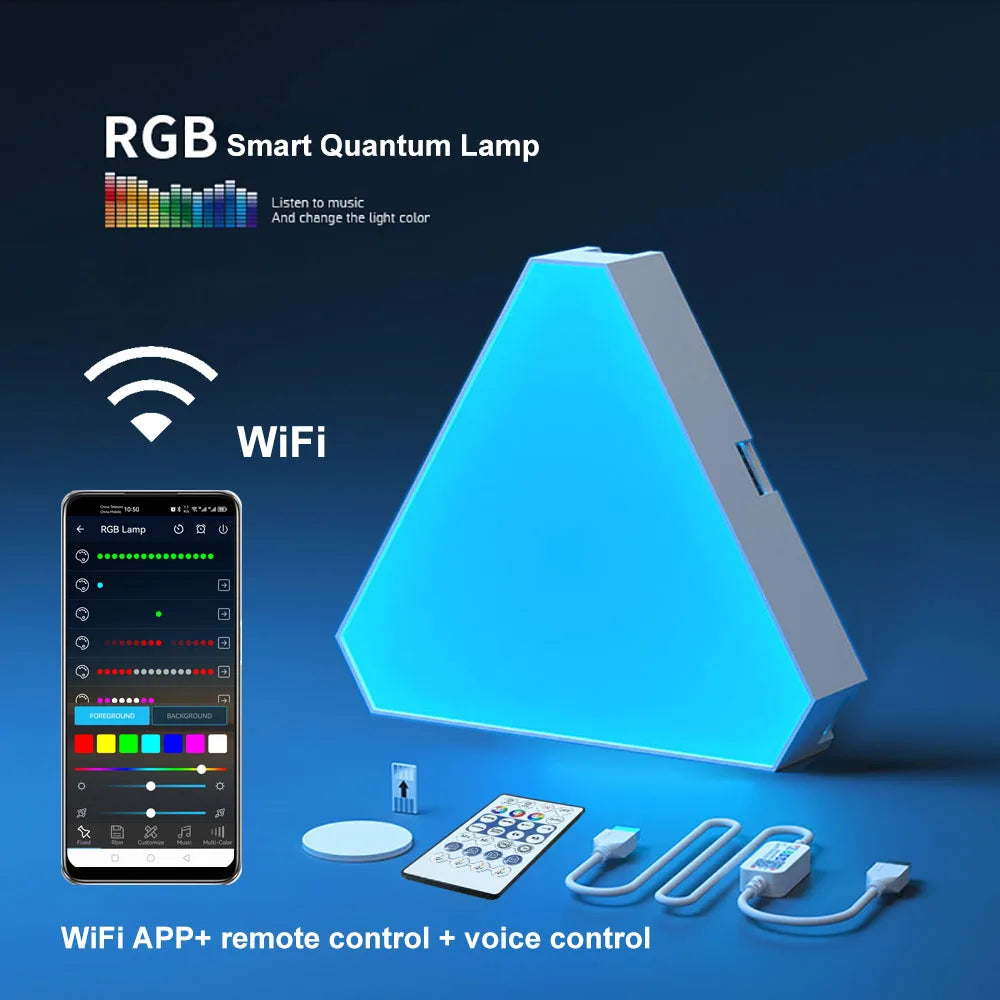 Lámpara Cuántica LED RGB de Pared