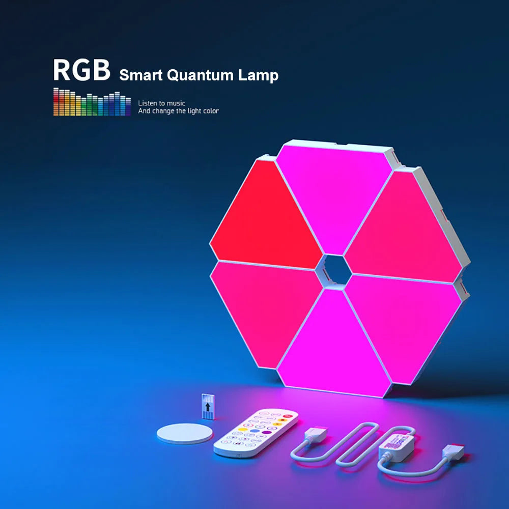 Lámpara Cuántica LED RGB de Pared