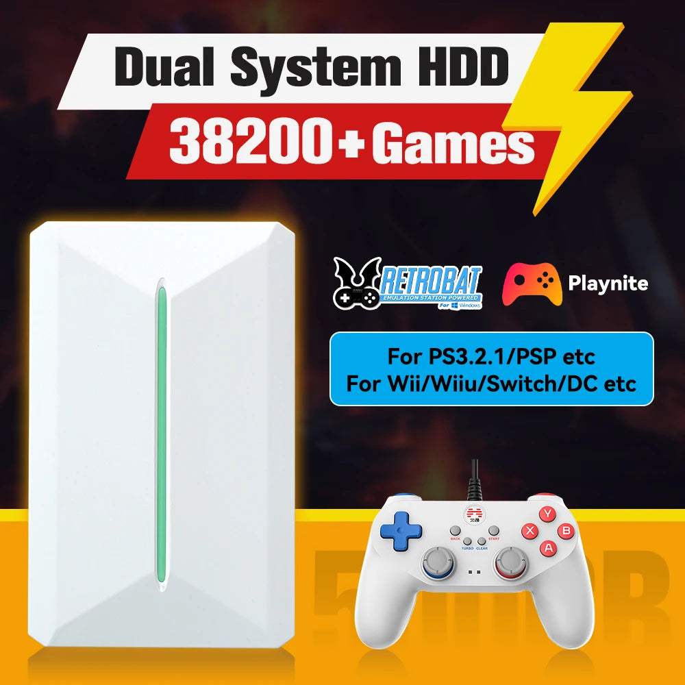 Consola Retro HDD 500GB con 38.000+ Juegos y Emuladores