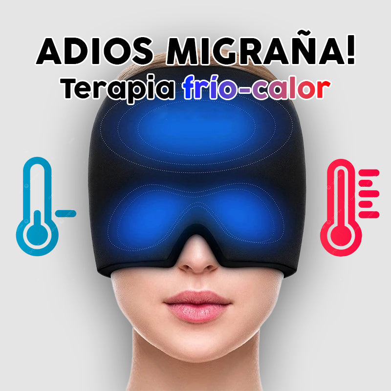 Gorro de Gel Frío para Migrañas, Dolores de Cabeza y Estrés