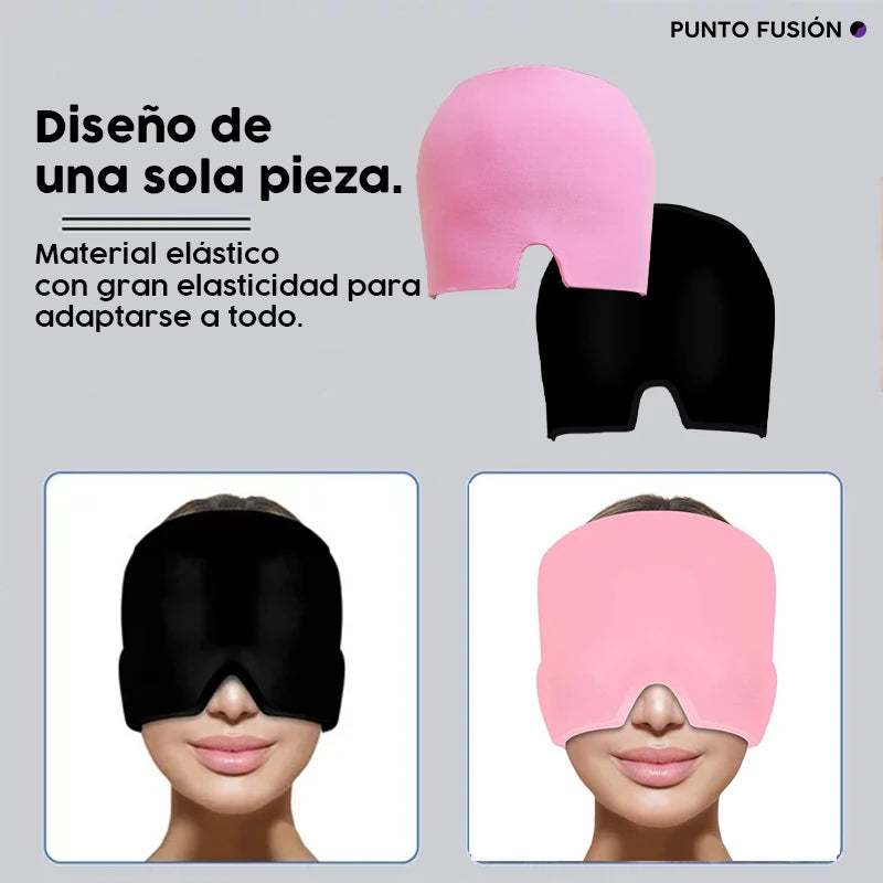 Gorro de Gel Frío para Migrañas, Dolores de Cabeza y Estrés
