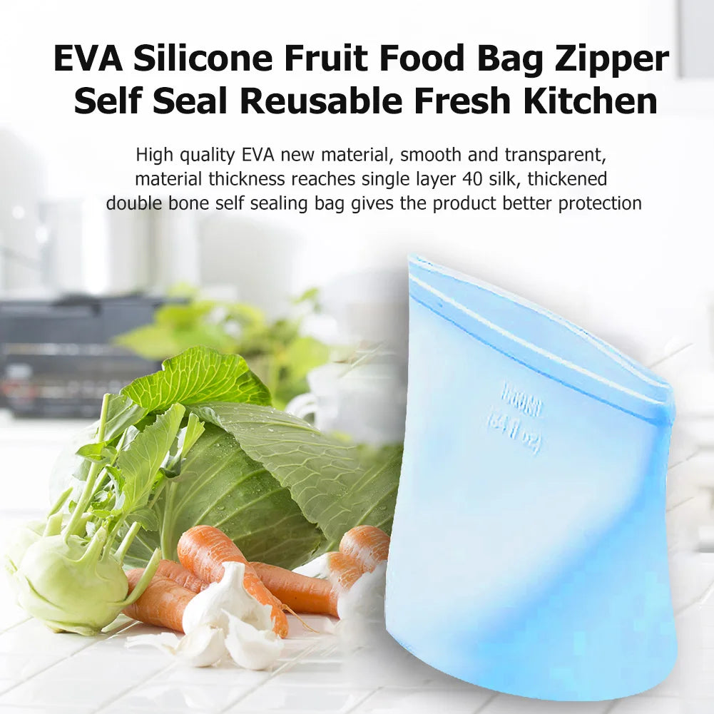 Bolsas Reutilizables de Silicona para Alimentos