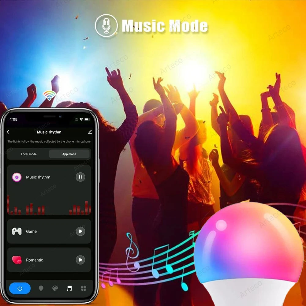 Bombilla LED Inteligente RGB Bluetooth